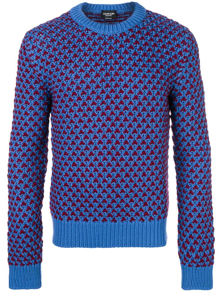 Calvin Klein 205w39nyc Chunky Knit Jumper - Blue