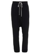 Rick Owens Drawstring Silk-blend Trousers