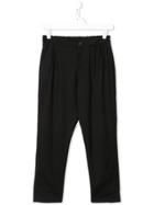 Paolo Pecora Kids Pleated Trousers - Black