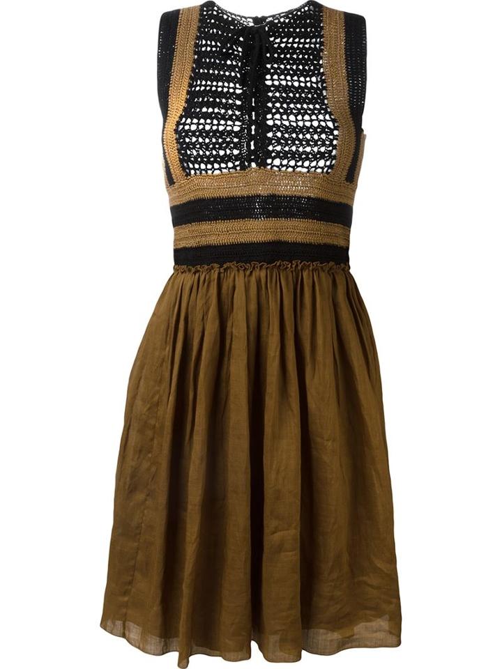Vanessa Bruno Crochet Top Dress