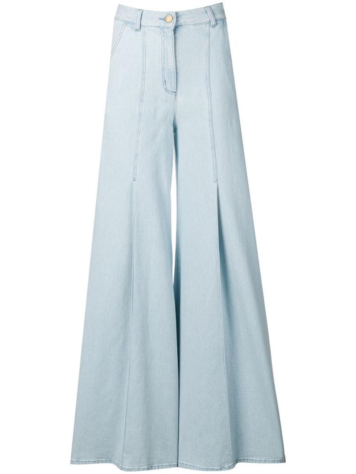 Alberta Ferretti Wide Leg Jeans - Blue
