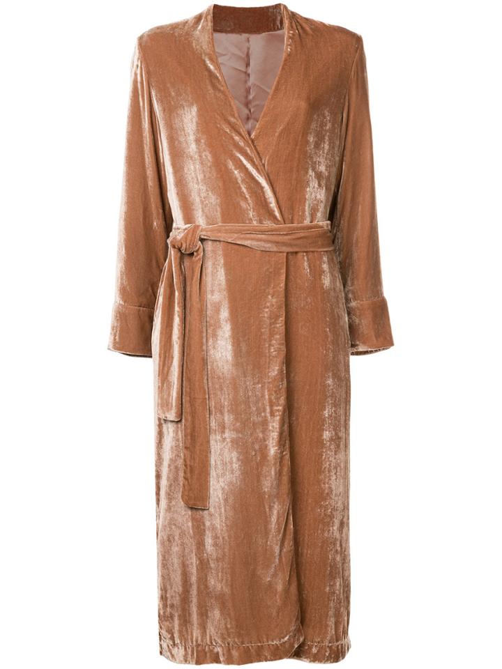 Cityshop Oversized Textured Coat - Pink & Purple