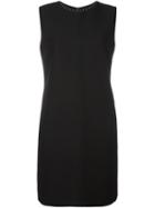 Valentino Studded Shift Dress, Women's, Size: 44, Black, Silk/virgin Wool
