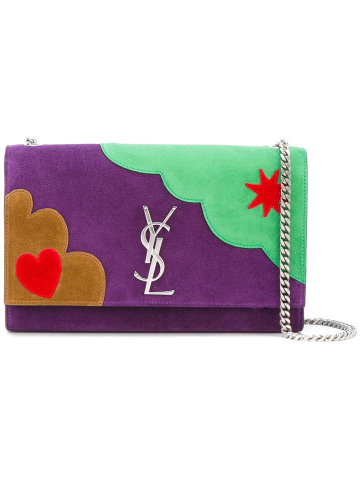 Saint Laurent Shoulder Bag, Women's, Calf Leather/calf Suede