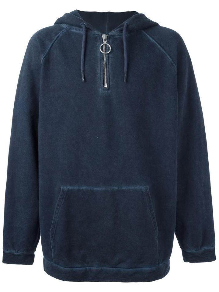 Off-white Oversized Sweatshirt, Men's, Size: Medium, Blue, Cotton