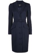Badgley Mischka Belted Fitted Dress - Blue