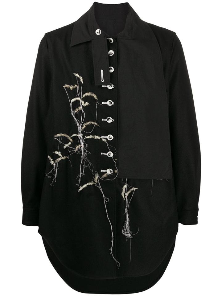 Yohji Yamamoto Destroyed Stitch Shirt - Black