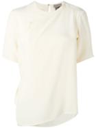 Tony Cohen Draped T-shirt, Women's, Size: 42, Nude/neutrals, Silk