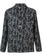 Julien David Patterned Shirt Jacket - Grey