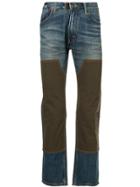 Junya Watanabe Man X Levi's Suede Panel Jeans - Blue