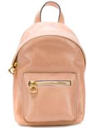 L'autre Chose Embossed Logo Backpack - Nude & Neutrals