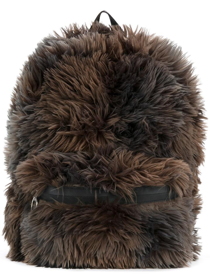 Mm6 Maison Margiela Furry Backpack - Green