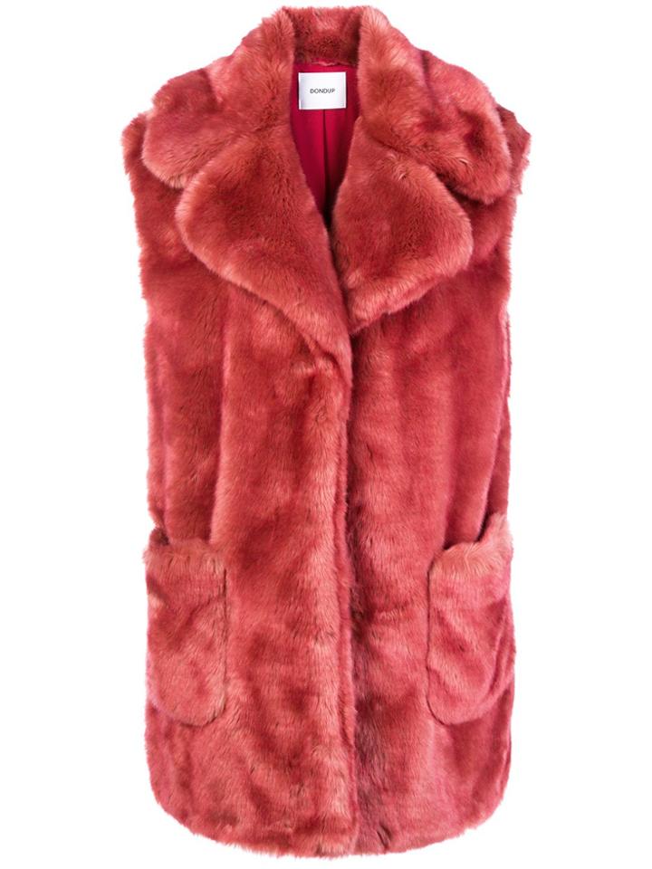 Dondup Faux Fur Vest - Pink & Purple