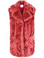 Dondup Faux Fur Vest - Pink & Purple