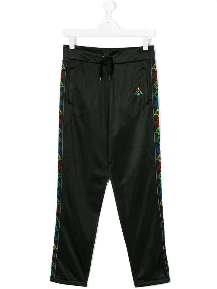 Marcelo Burlon County Of Milan Kids X Kappa Logo Stripe Track Pants -