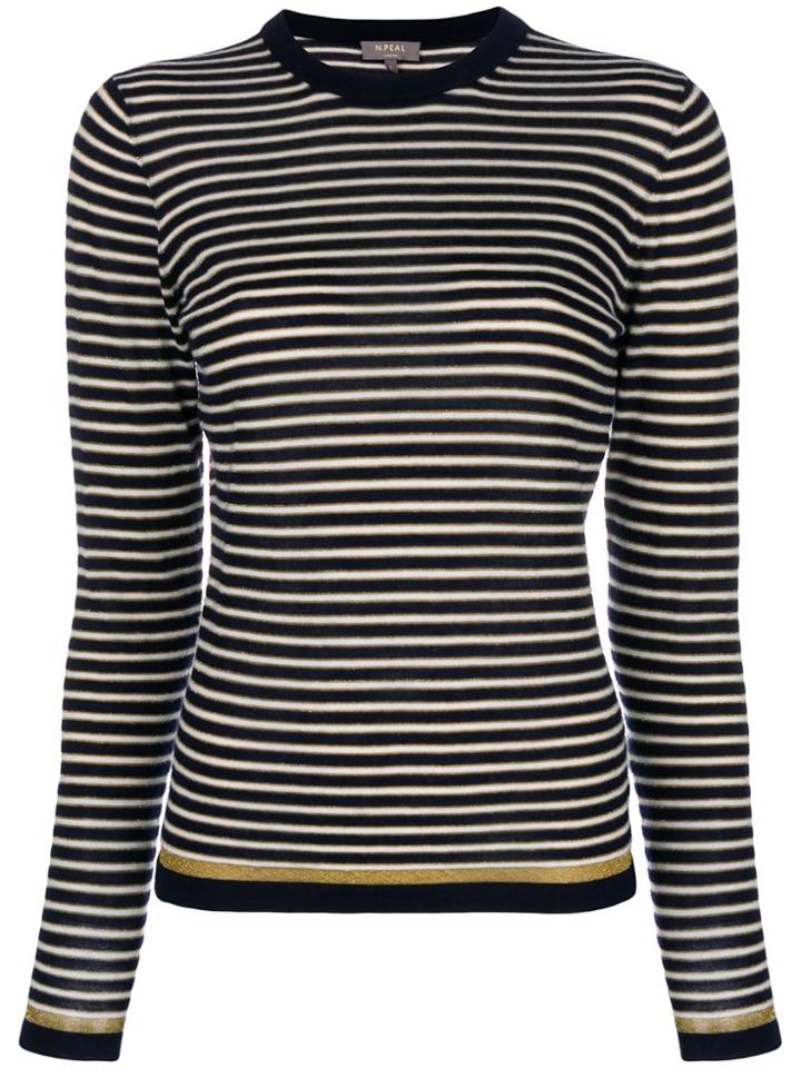 N.peal Striped Jumper - Blue