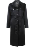 Louis Feraud Pre-owned Long Trench Coat - Black