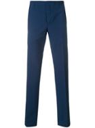 Prada Tailored Check Trousers - Blue