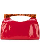Tommy Hilfiger Two Tone Bar Handle Tote - Red