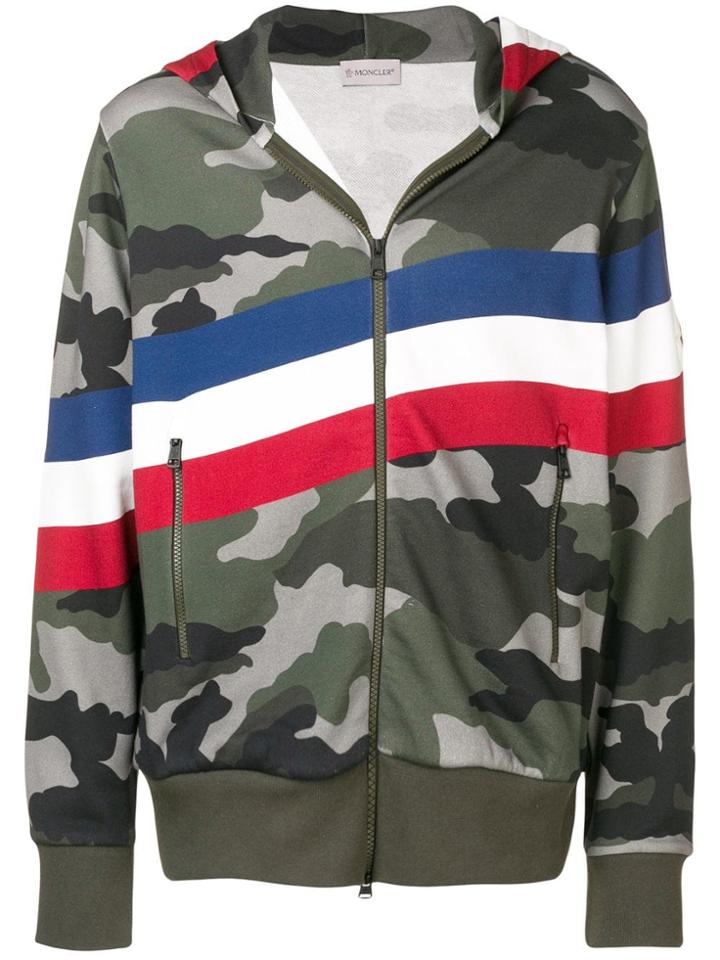 Moncler Camouflage Hoodie - Green