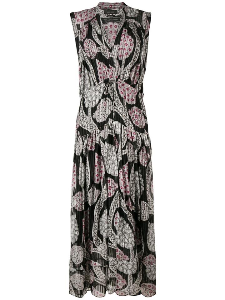 Isabel Marant Printed Maxi Dress - Black