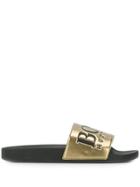 Boss Hugo Boss Logo Pool Slides - Gold