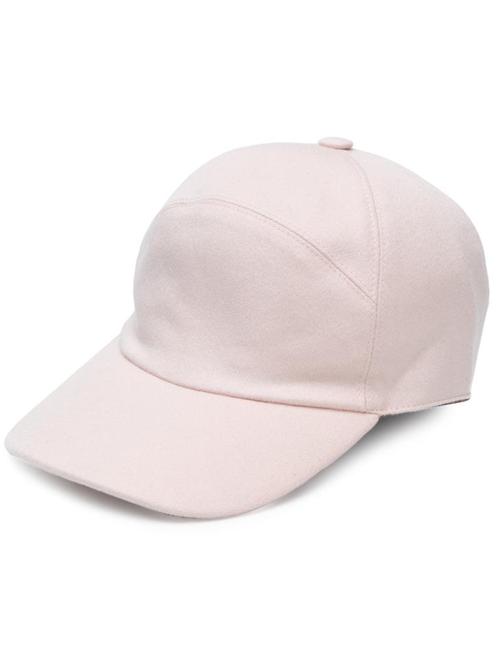 Loro Piana Peaked Cap - Pink & Purple