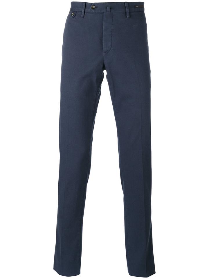 Pt01 Shaka Slim Fit Chinos, Men's, Size: 58, Blue, Cotton/spandex/elastane