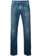 Fendi Illustrate Slim-fit Jeans, Men's, Size: 34, Blue, Cotton