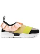 Emilio Pucci Ruffled Slip-on Sneakers - Yellow & Orange