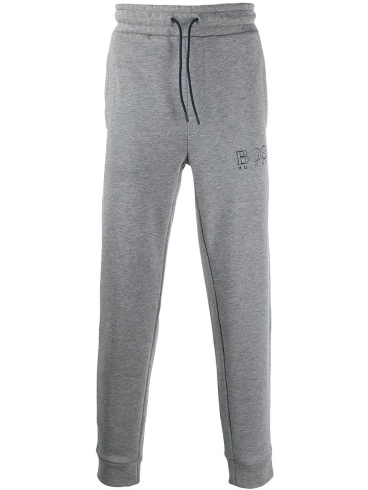 Boss Hugo Boss Logo Stripe Panel Track Pants - Grey