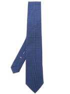 Canali Spotted Jacquard Tie - Blue