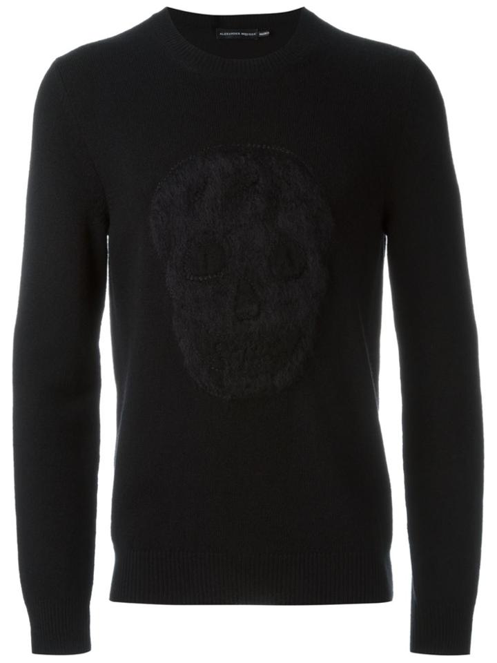 Alexander Mcqueen Peluche Skull Jumper - Black