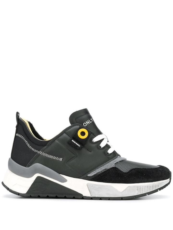 Diesel Running-style Sneakers - Black