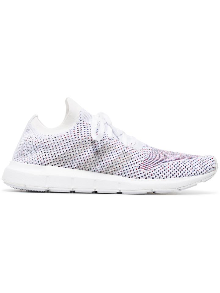 Adidas White Swift Run Primeknit Sneakers