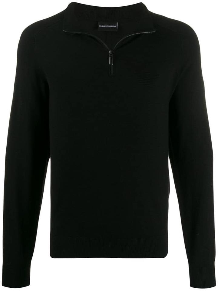 Emporio Armani Zipped Sweatshirt - Black