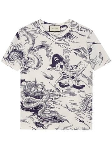 Gucci - Sea Storm Print Cotton T-shirt - Men - Cotton - S, Blue, Cotton
