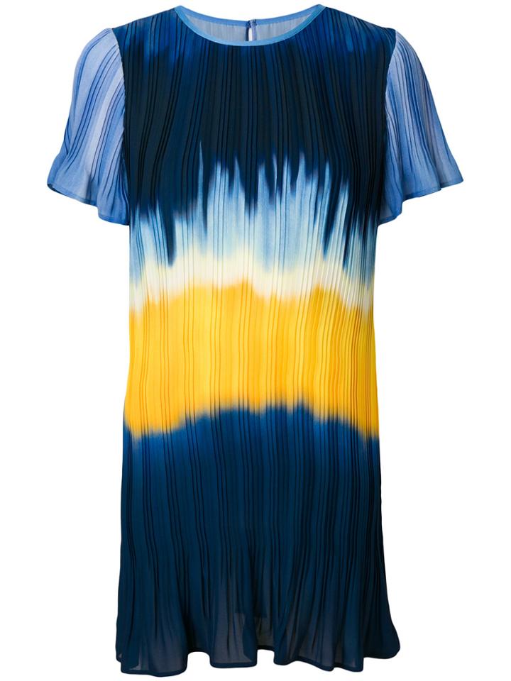 Pinko Tie Dye Stripe Mini Dress - Blue
