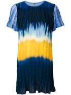 Pinko Tie Dye Stripe Mini Dress - Blue