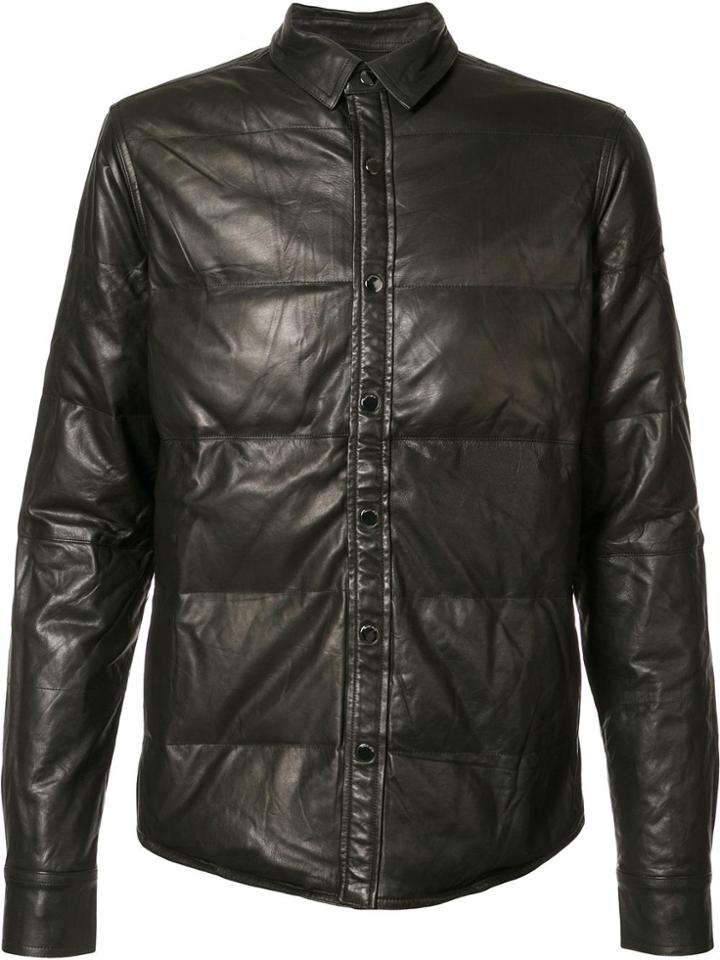Private Stock Padded Effect Jacket - Black