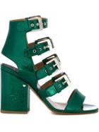 Laurence Dacade Kloe Sandals, Women's, Size: 37.5, Green, Calf Leather