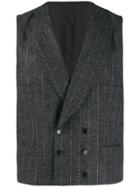 Dolce & Gabbana Double-breasted Pinstripe Vest - Grey