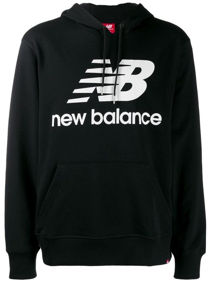 New Balance Logo Drawstring Hoodie - Black