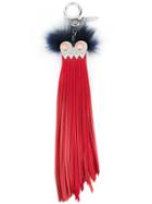 Fendi Fringe-eyes Charm - Red