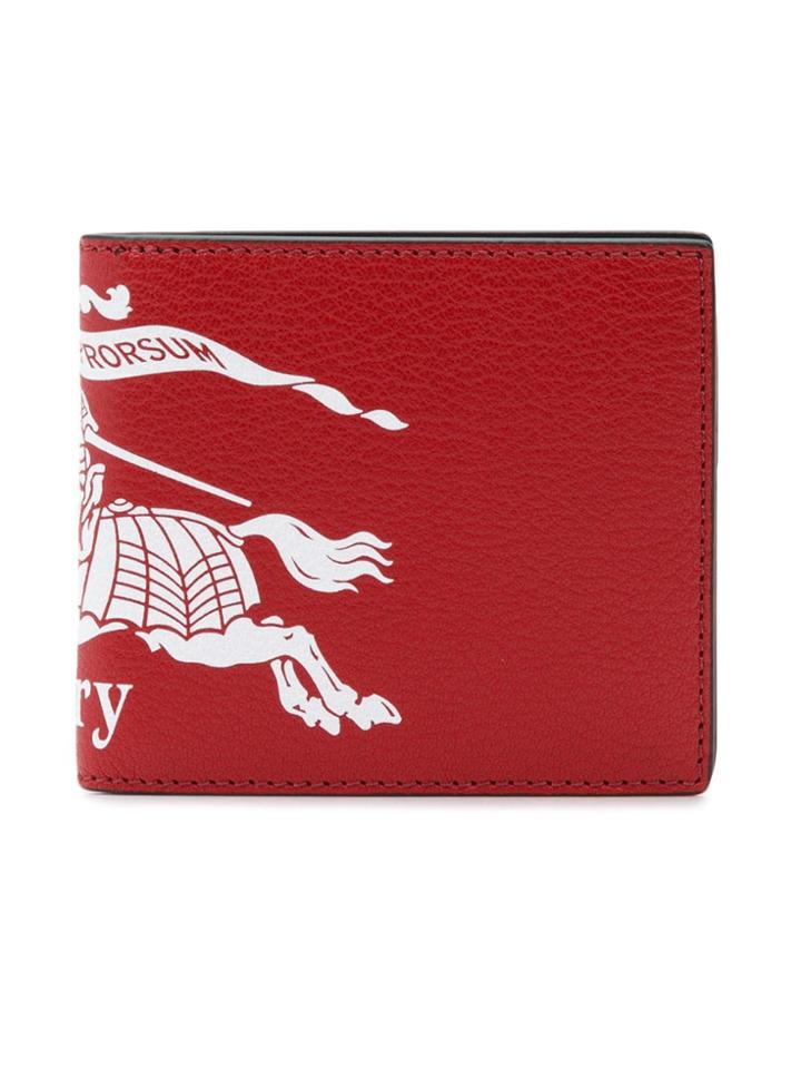 Burberry Contrast Logo Bifold Wallet - Red