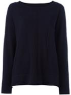 Chinti And Parker Oversize Boxy Sweater, Women's, Size: Medium, Blue, Cashmere