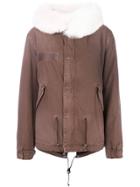 Mr & Mrs Italy Trimmed Hood Short Parka - Brown
