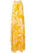 Emilio Pucci Abstract Print Long Dress - Yellow