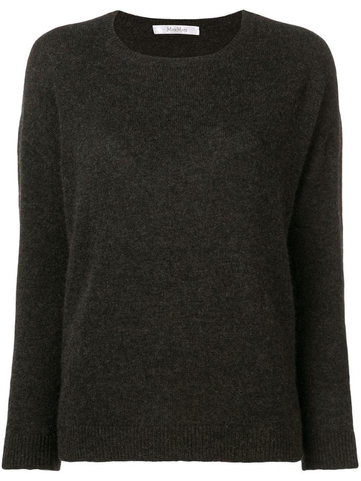 Max Mara Crew Neck Jumper - Black