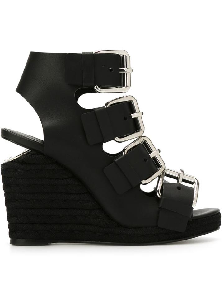Alexander Wang Jo Sandals, Women's, Size: 39, Black, Calf Leather/leather